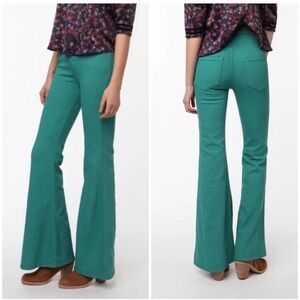 BDG Groupie High Rise Flare Jeans in Teal